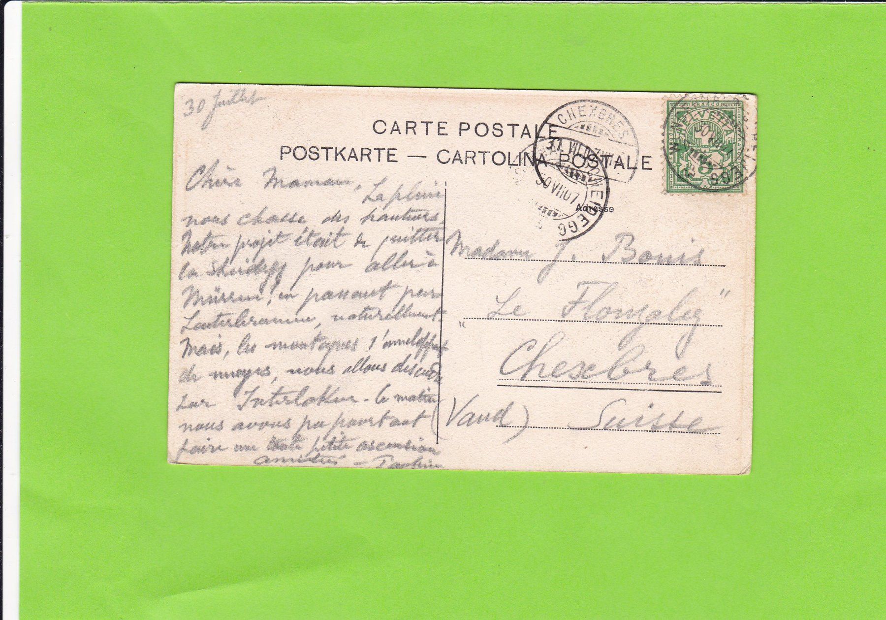 Cartoline postali: Kleine Scheidegg – Usato da St. Peterzell venduto da neckertal 1