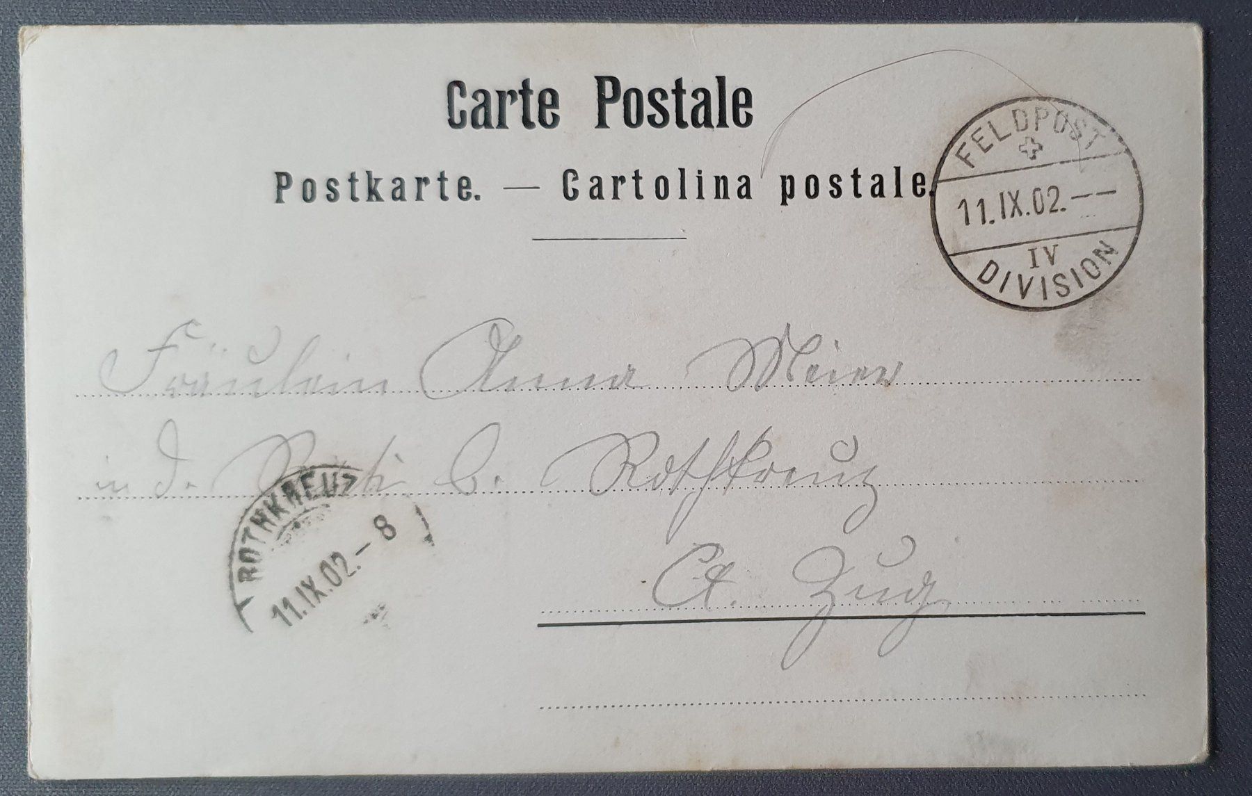 Cartoline postali: Sursee - Eisenbahn Vorstadt 1902 – Usato da Kreuzlingen venduto da Rschweiz1 1