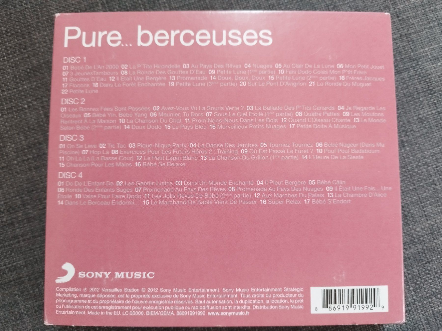 Kinderwagen: Pure... Berceuses 4 cd Sony Music – Gebraucht aus Vallorbe von Leonidas1337 1