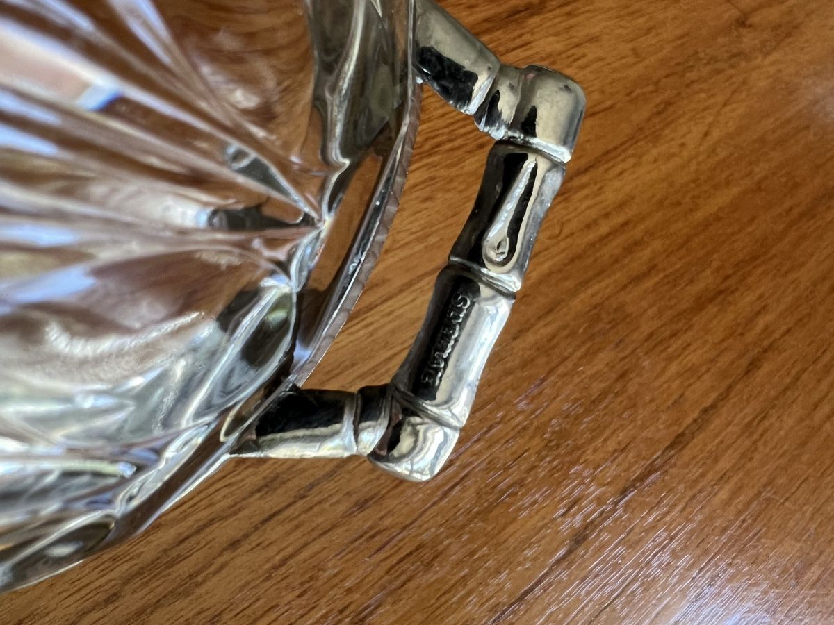 Ciotole: Silver plated Glas Webster Wilcox Italy bamboo – Usato da Zürich venduto da Zurich_TimeCapsule 4
