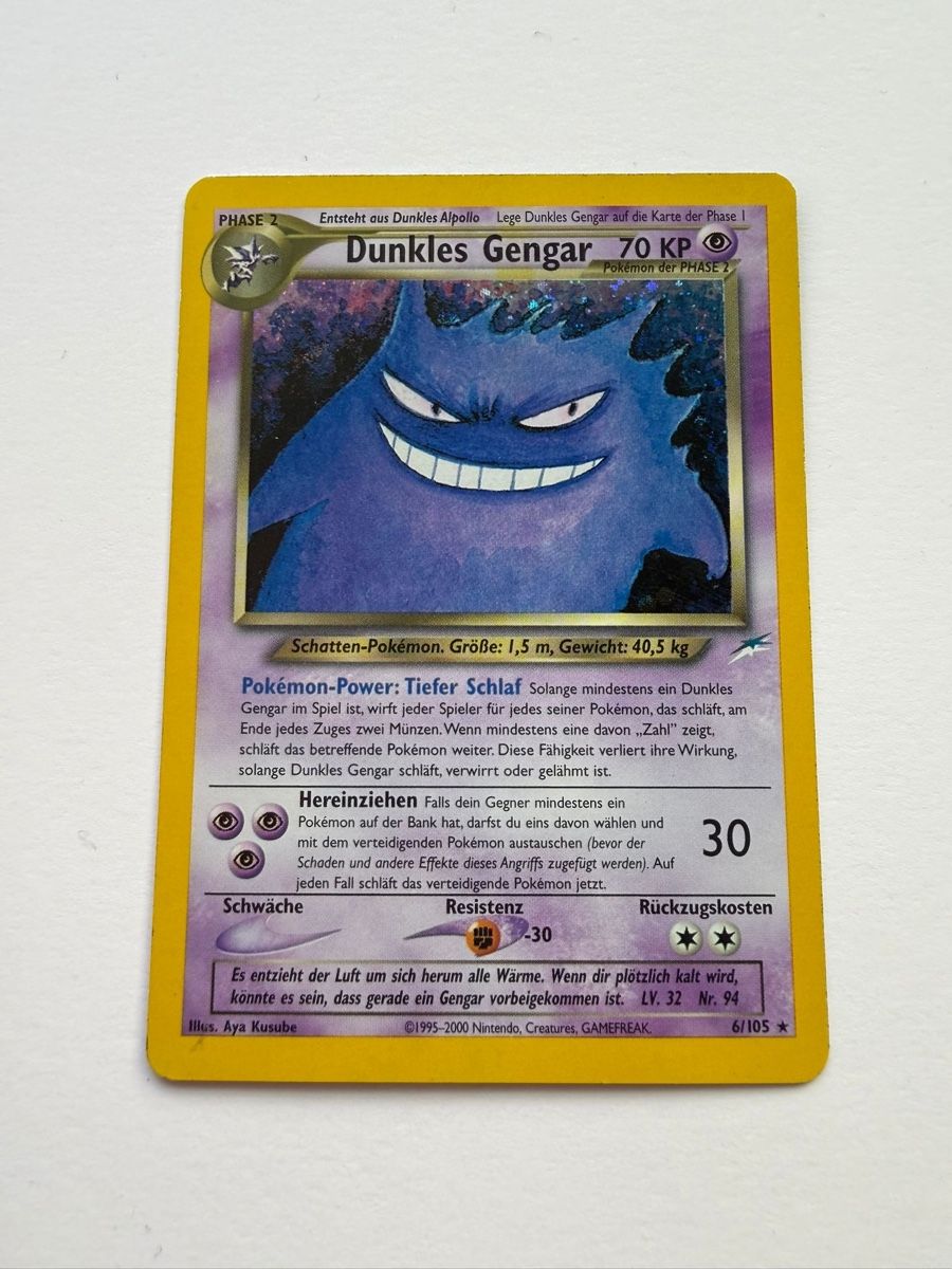 Pokémon Carte collezionabili: Pokémon Neo Destiny / Dunkles Gengar / DE / LP – Usato da Läufelfingen venduto da Seraphim13