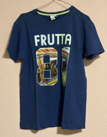 T-shirt Frutta blu, taglia L Ottima per l'estate!