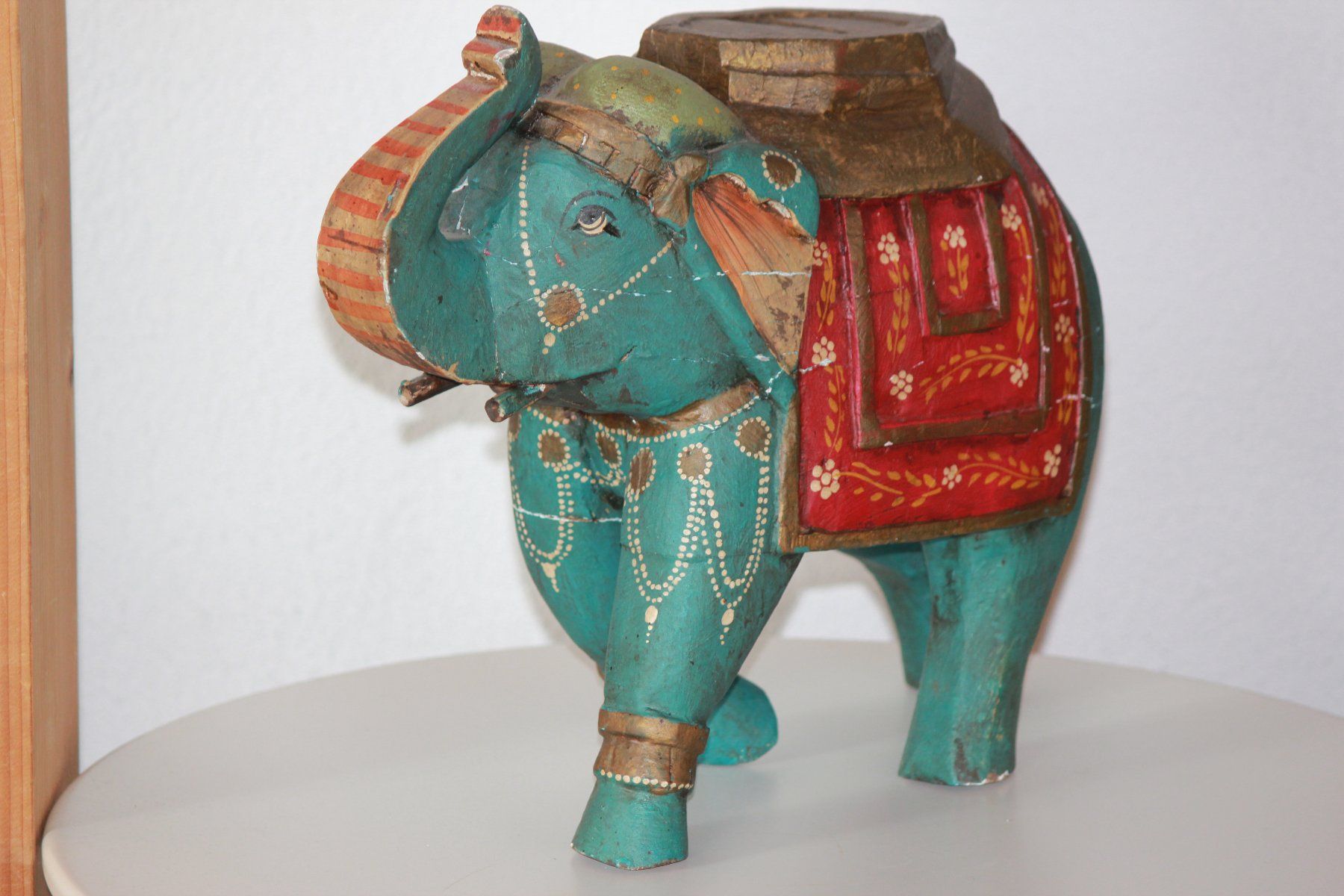 Sculture & Statue: Holz-Elefant aus Indien, grün – Usato da Wichtrach venduto da LuckyLuke69 5