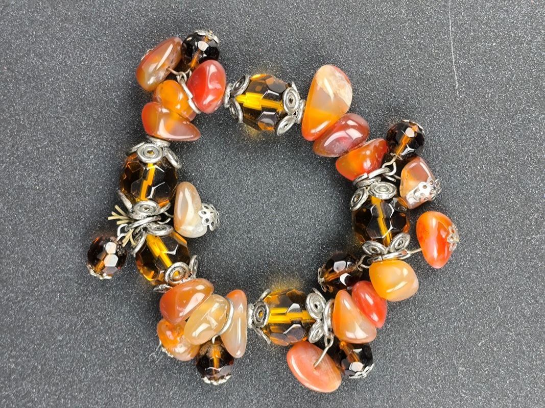 Bracciali & Braccialetti: Armband mit Karneolsteine – Usato da Rüti ZH venduto da Restwert_Rueti_ZH 2