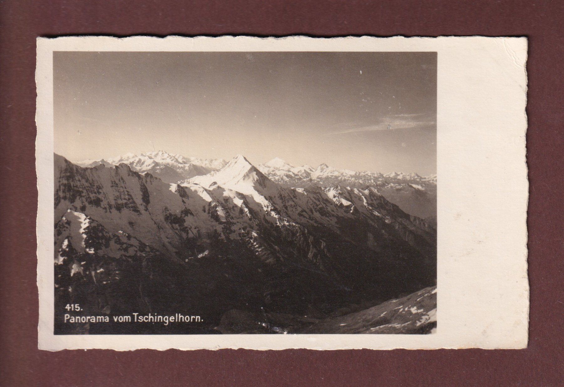 Cartoline postali: Panorama vom TSCHINGELHORN – Usato da Pully venduto da nicecards-shop
