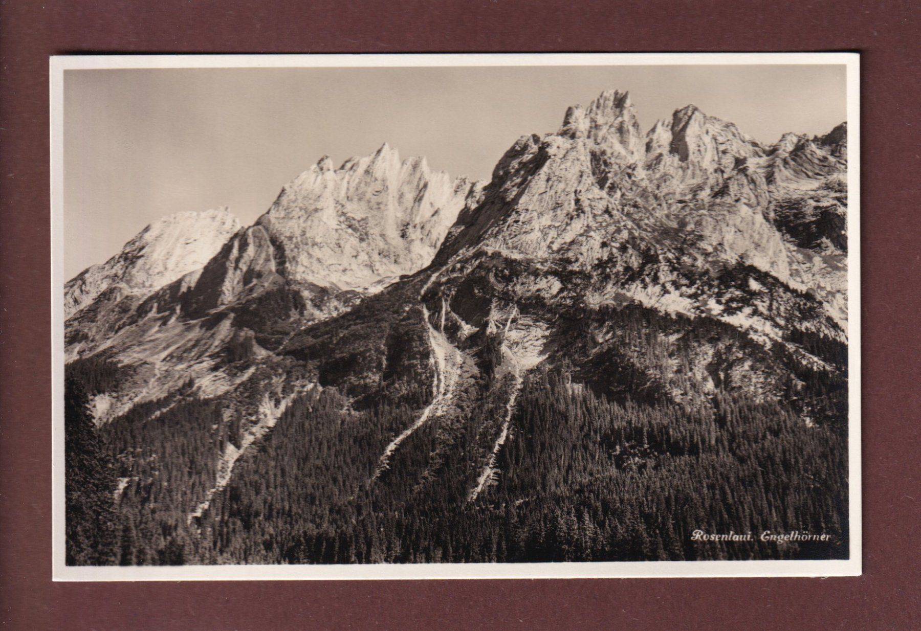Cartoline postali: ROSENLAUI - Engelhörner – Usato da Pully venduto da nicecards