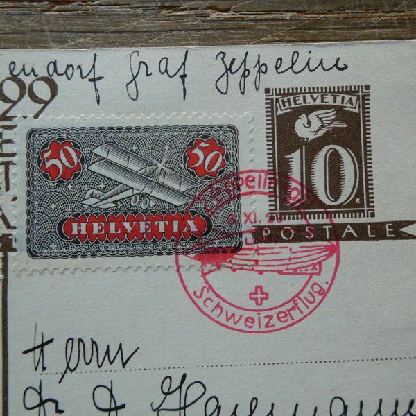 Tutti i francobolli: 1929 interessante ZEPPELINPOST !! Flugplatz Dübendorf – Usato da Egliswil venduto da Trens01 1