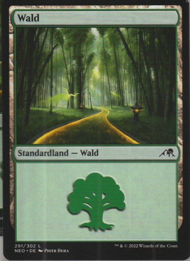 Magic The Gathering Cartes à collectionner: TCG Magic The Gathering MTG De NEO 291 BASIC LANDS Wald – Neuf (Voir description) à Vezia par Aquarius_Age