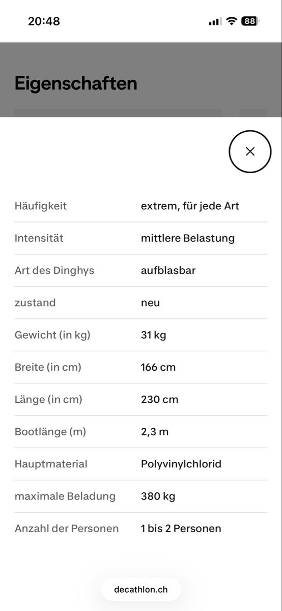 Decathlon Barche: Angel Schlauchboot 230 – Nuovo (secondo la descrizione) da Wetzikon ZH venduto da ald_5z8c 5