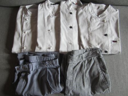 Blouses et pantalons cuisinier