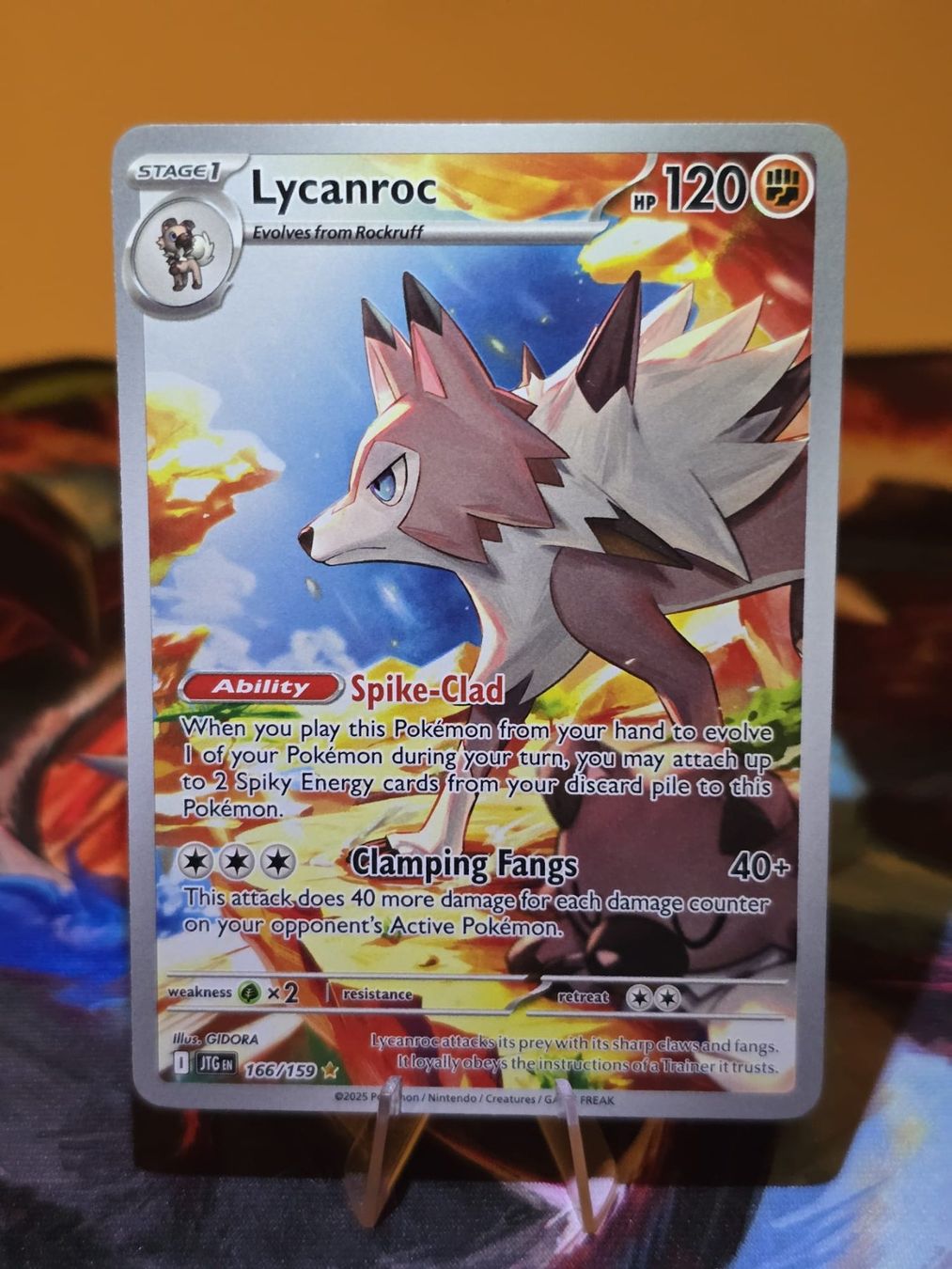Pokémon Sammelbilder & Trading cards: Lycanroc (JTG 166) – Gebraucht aus Lenzburg von AkuyakuTCG
