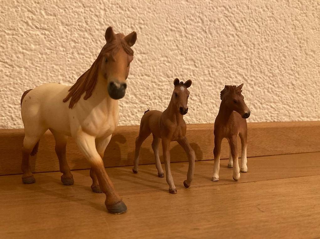 Giocattoli: Schleich Pferde brau mit Fohlen – Usato da Zürich venduto da S0D4ZH 2
