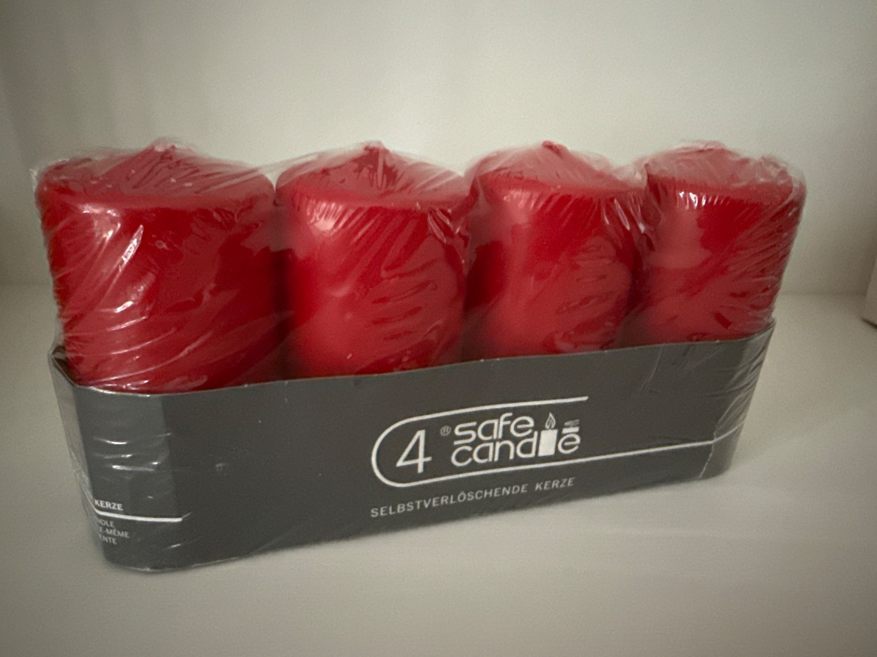 Coop Candele: NEU! 4x rote Kerzen – Nuovo e nell'imballaggio originale da Schönenwerd venduto da d.chiara