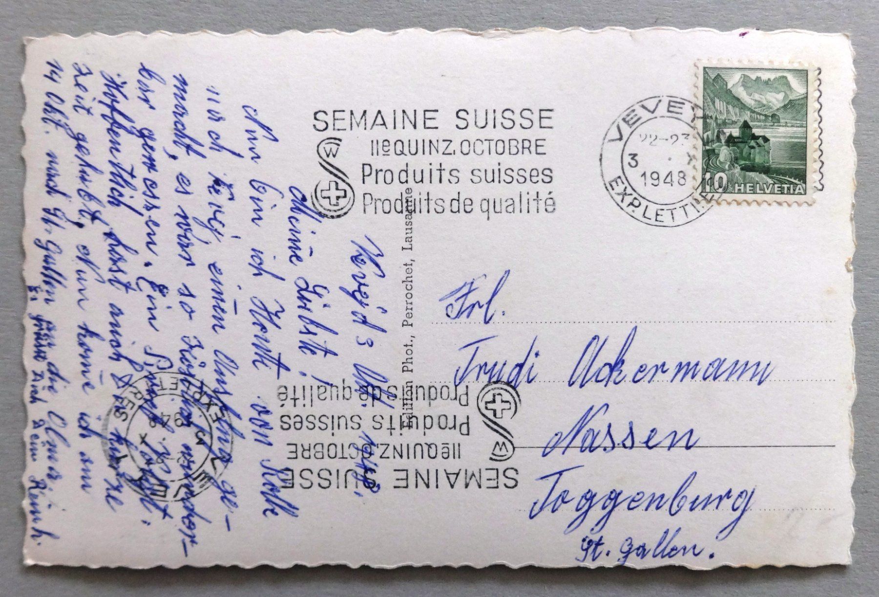 Cartoline postali: Château de Chillon et Dts du Midi – Usato da Fétigny venduto da Billy2miny 1