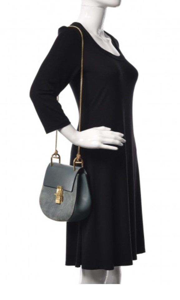 Chloé Borse da donna: Chloé - Drew Bag in Cloudy Blue – Usato da Zürich venduto da Nala2811 2