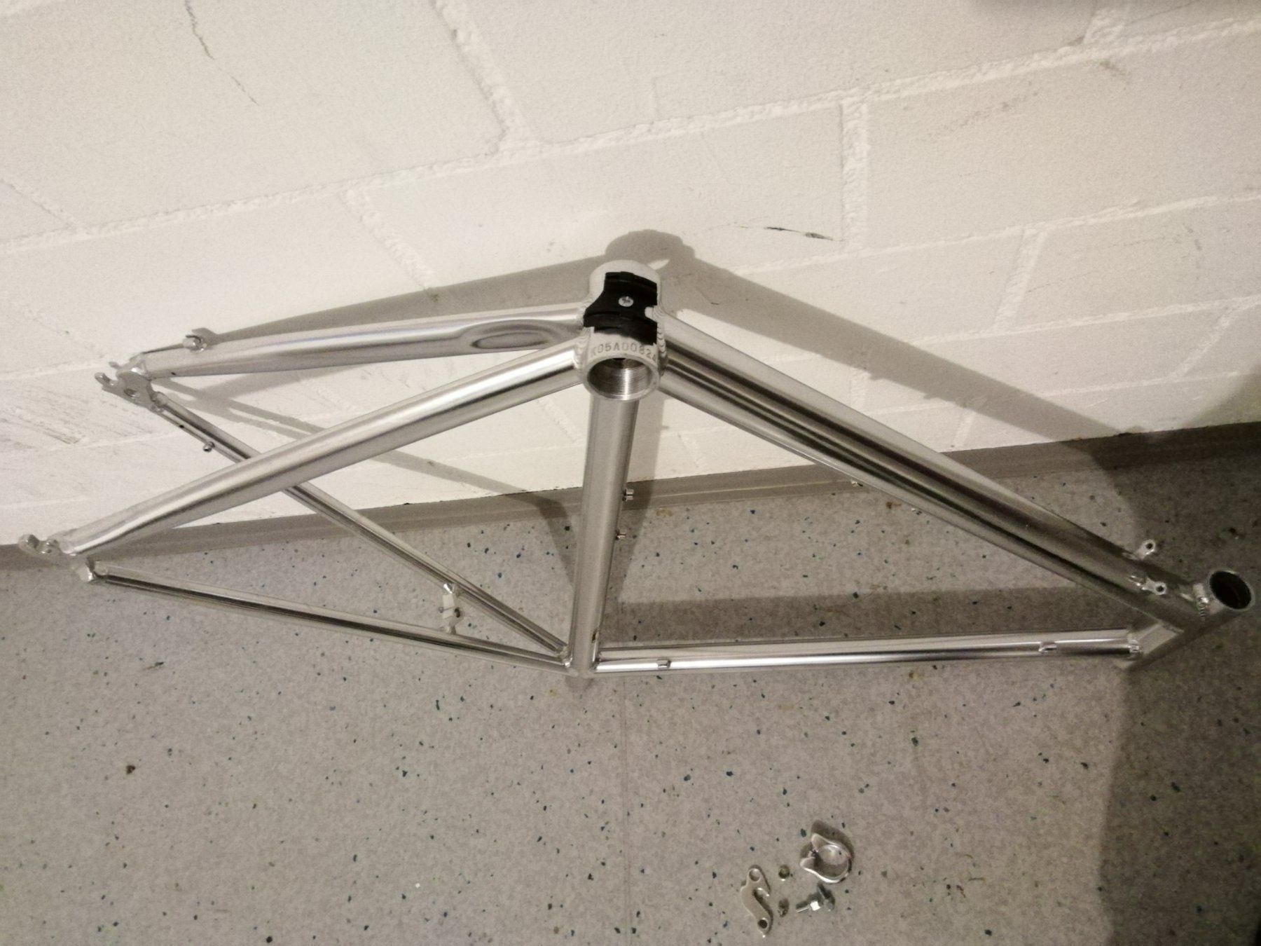 Pezzi di ricambio: Rennvelo-Rahmen NEU 61/55cm Chrom-Effekt – Nuovo (secondo la descrizione) da Rüti ZH venduto da Velo-Jimmy 4