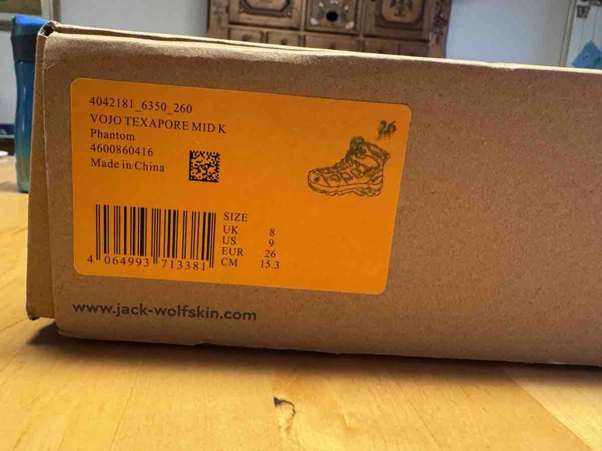 Jack Wolfskin Scarpe da uomo: Jack Wolfskin Wanderschuhe Grösse 26 Schwarz – Nuovo (secondo la descrizione) da Rothenfluh venduto da Lm2030 2