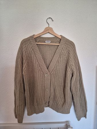 Strickjacke Noisy May beige grob gestrickt Grösse XL