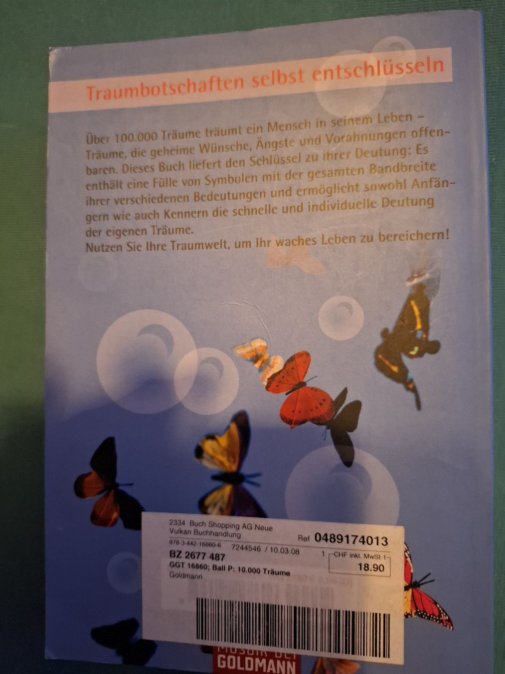 Livres: Buch 10'000 Träume – D'occasion à Ettenhausen TG par Gismolio 1