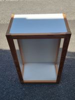 Vitrine Holz Glas Weiss Grösse B40L65T25mit 3 Glastablaren