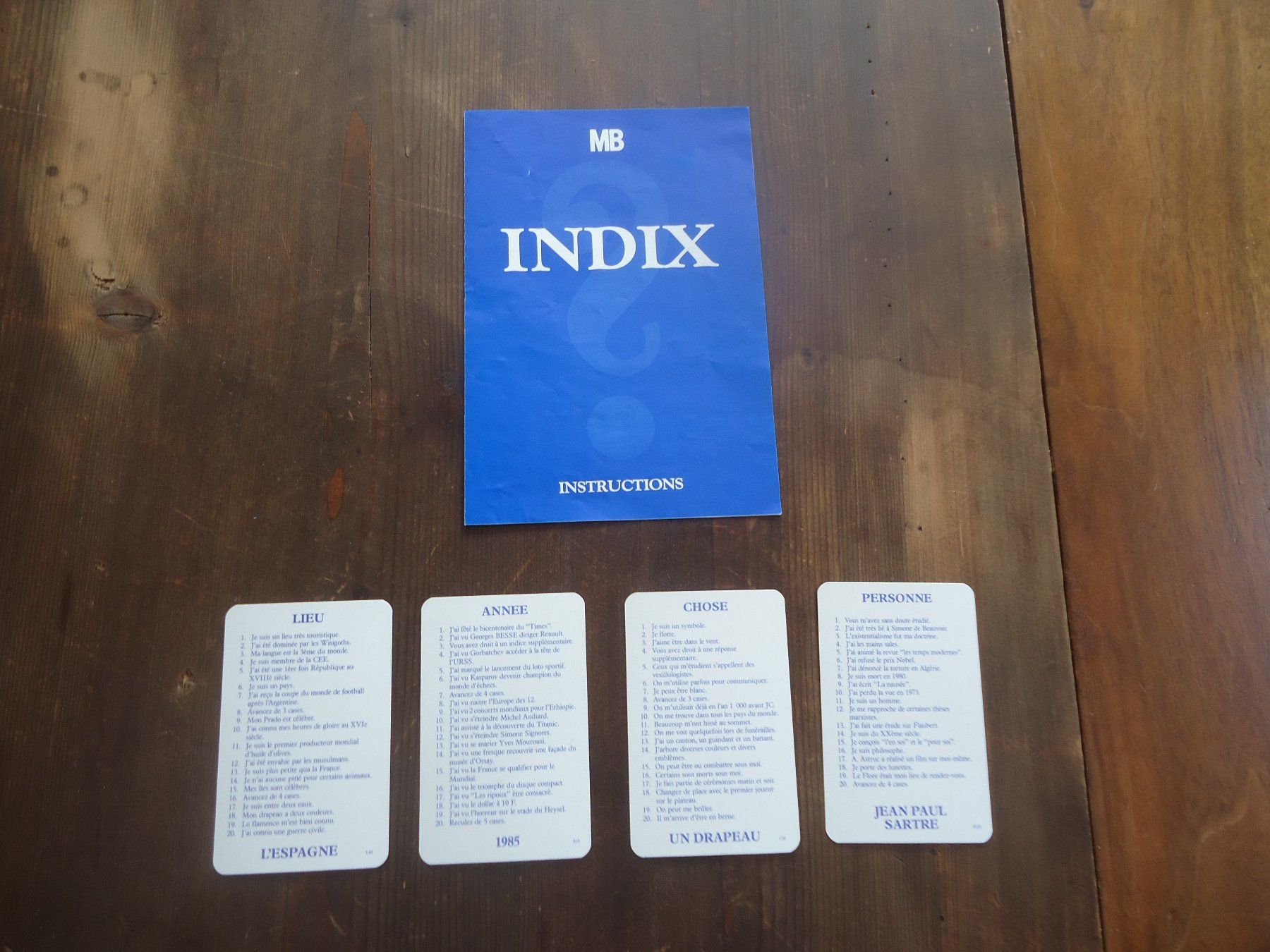 Giochi: Jeu de société - INDIX - MB – Usato da Vessy venduto da mafabe 4