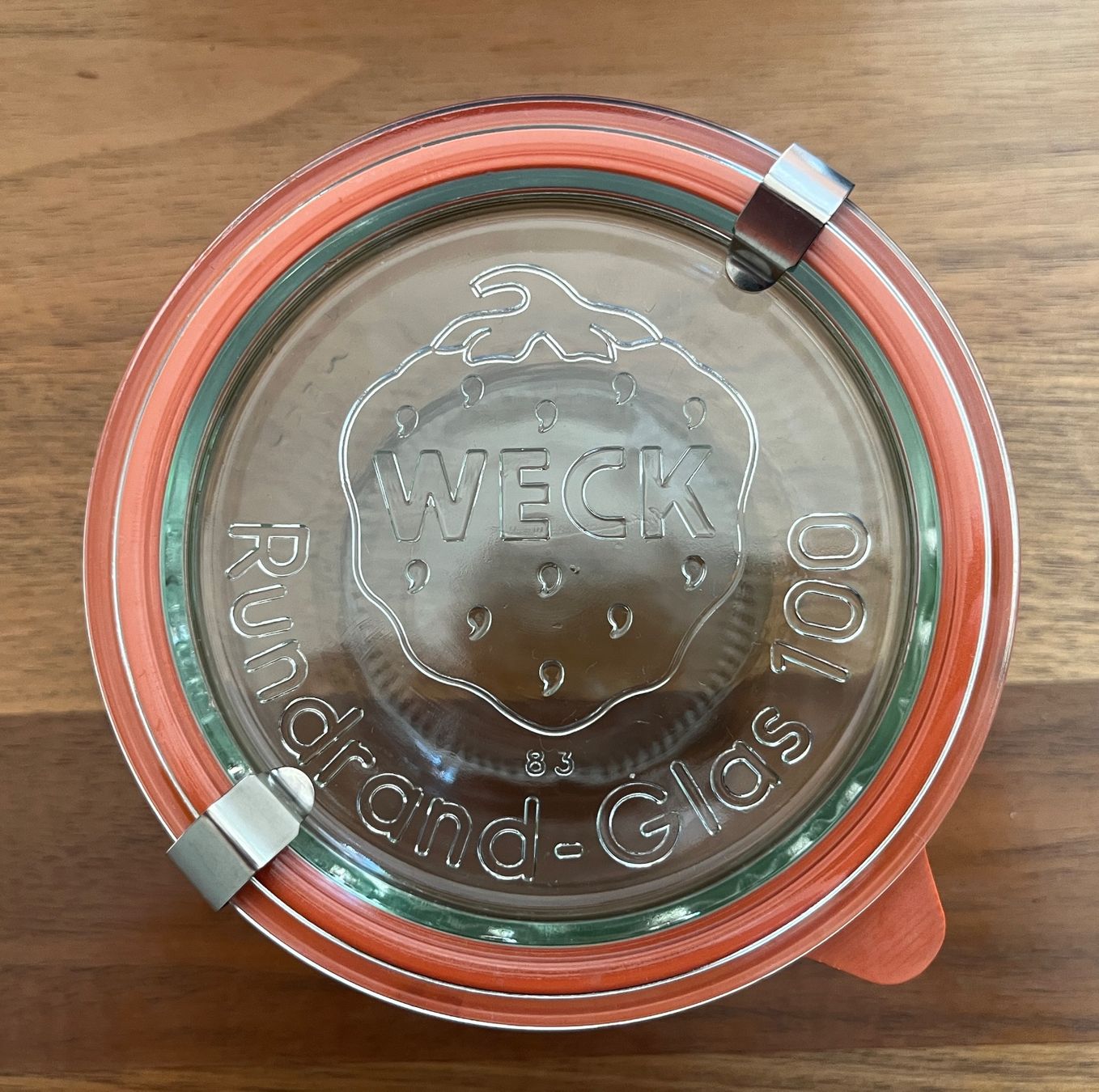 Weck Behälter & Ähnliches: Weck Rundrand-Glas 100 / 370ml – Gebraucht aus Horgen von Raebeli