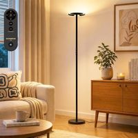 Helle LED Eck Lampe Fernbedienung Stehlampe