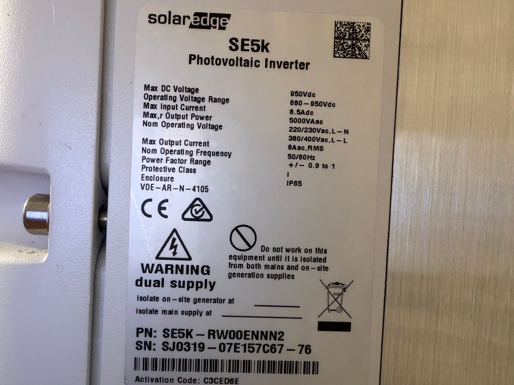 Onduleurs: SE 5k Wechselrichter Solar Edge – D'occasion à Bern par MarkusW03 6