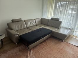 Ecksofa Leder mit Schlaffunktion, Top Zustand, Muss Weg!