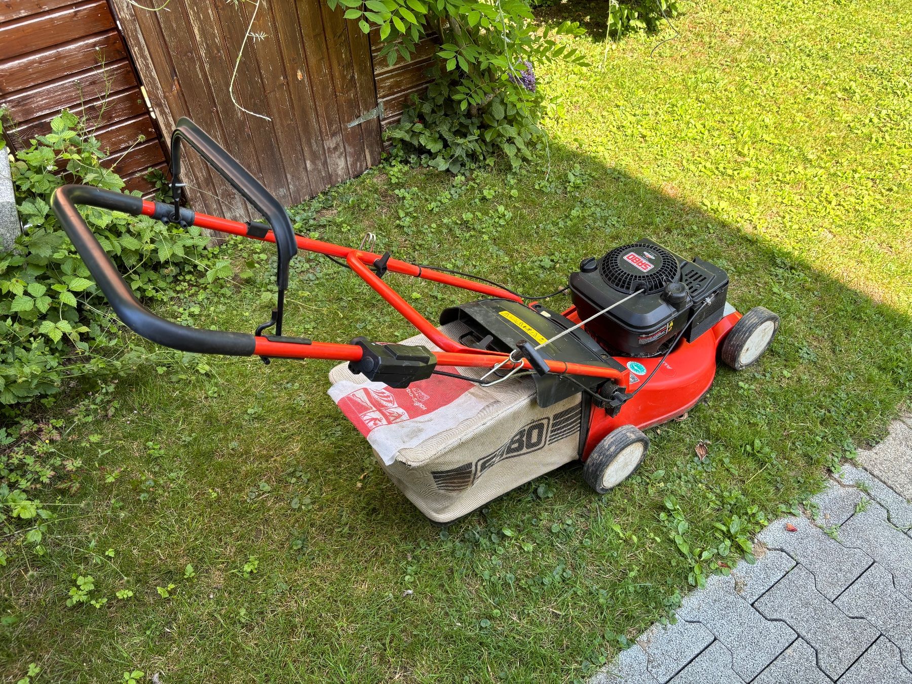 Tagliaerba: Sabo Rasenmäher 43-Compact, Benzinantrieb – Usato da Gebenstorf venduto da Ta-Dah 1