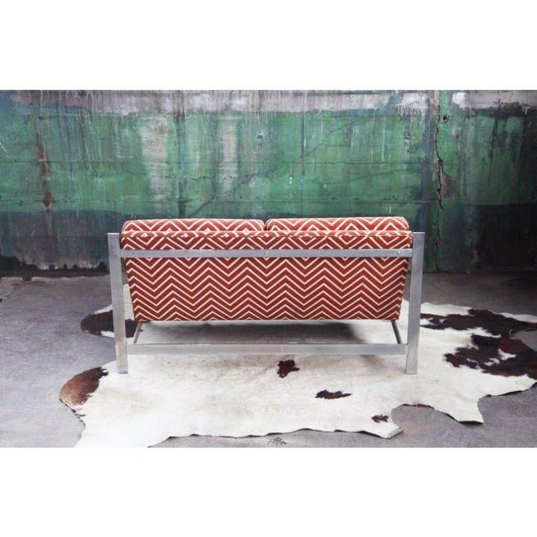 Divani: Postmodernes Cy Mann Chrome Sofa Loveseat, 1970er – Usato da Basel venduto da PorcelainKitten 2