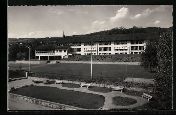 Ansichtskarten: Männedorf, Das 1950 erbaute Schulhaus – Gebraucht aus Berlin von bartko-reher