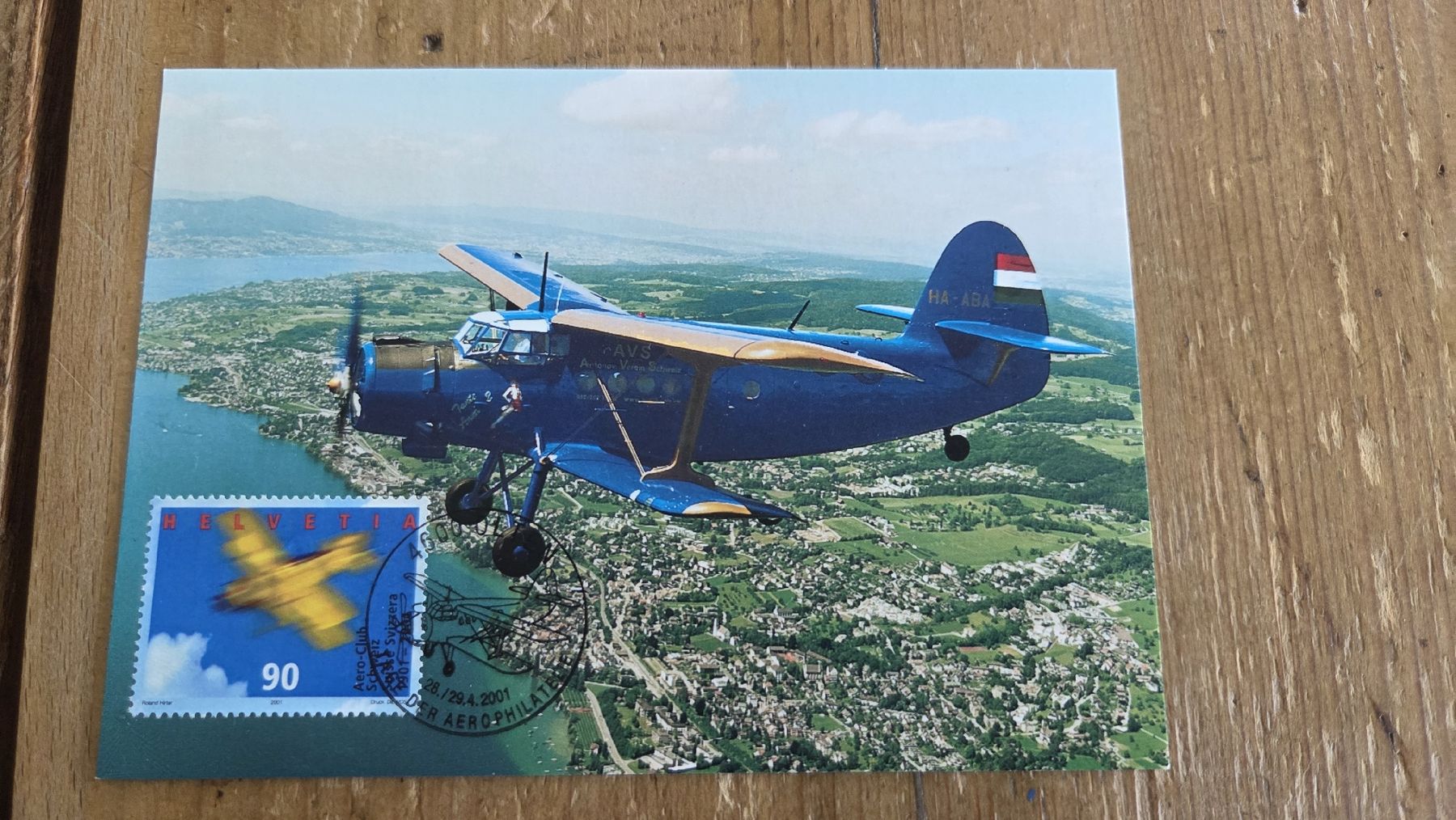 Tutti i francobolli: 2001 Maximumkarte Pro Aero – Usato da Arni AG venduto da Moth68