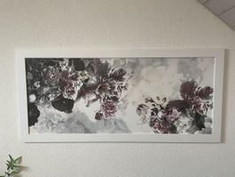 Wunderschönes Wandbild mit Blumenmuster