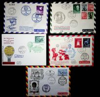 AUTRICHE  POSTE AÉRIENNE 5 LETTRES BALLON 1957-1968   /U117