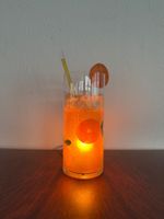 Cocktail Lampe 70er Jahre