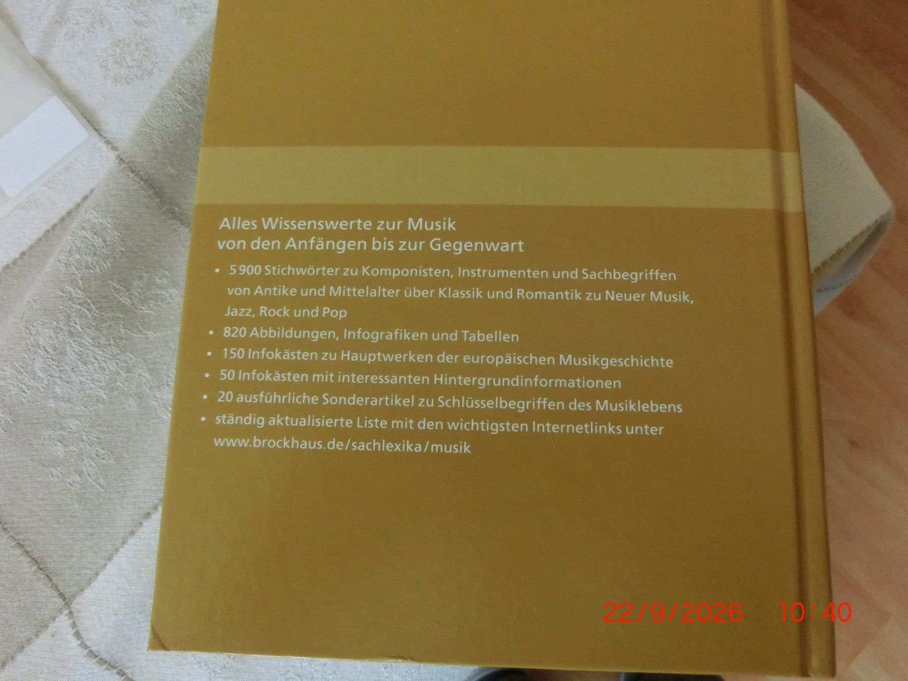 Bücher: Der Brockhaus Musik – Neu (gemäss Beschreibung) aus Thusis von widmaierurs 3