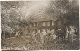 Landwirtschaft/Bauernfamilie 1910 Pferd-Milchkarren BE?
