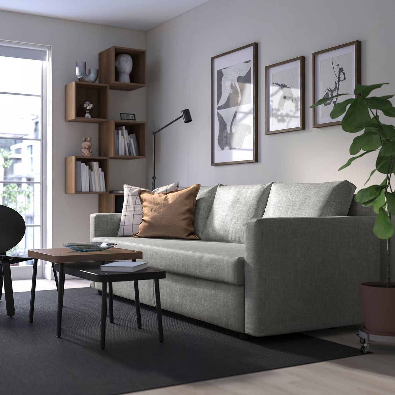 Ikea Sofas: 3er-Bettsofa, Faringe hellgrau – Gebraucht aus Greifensee von Aandix 3