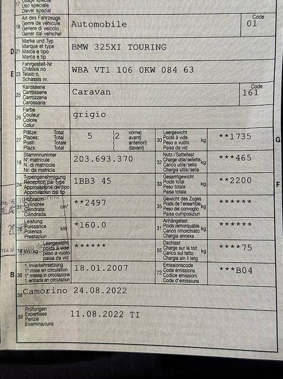 Automobili: BMW 325xi 2.5i (AUTOMATICA - PER EXPORT) – Usato da Agno venduto da jonnyautosagl 9