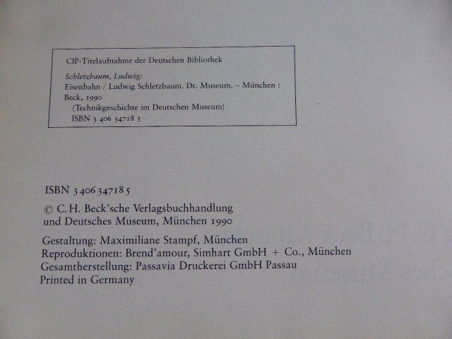 Libri: Eisenbahn Technikgeschichte – Usato da Hitzkirch venduto da kleinerbaer01 2