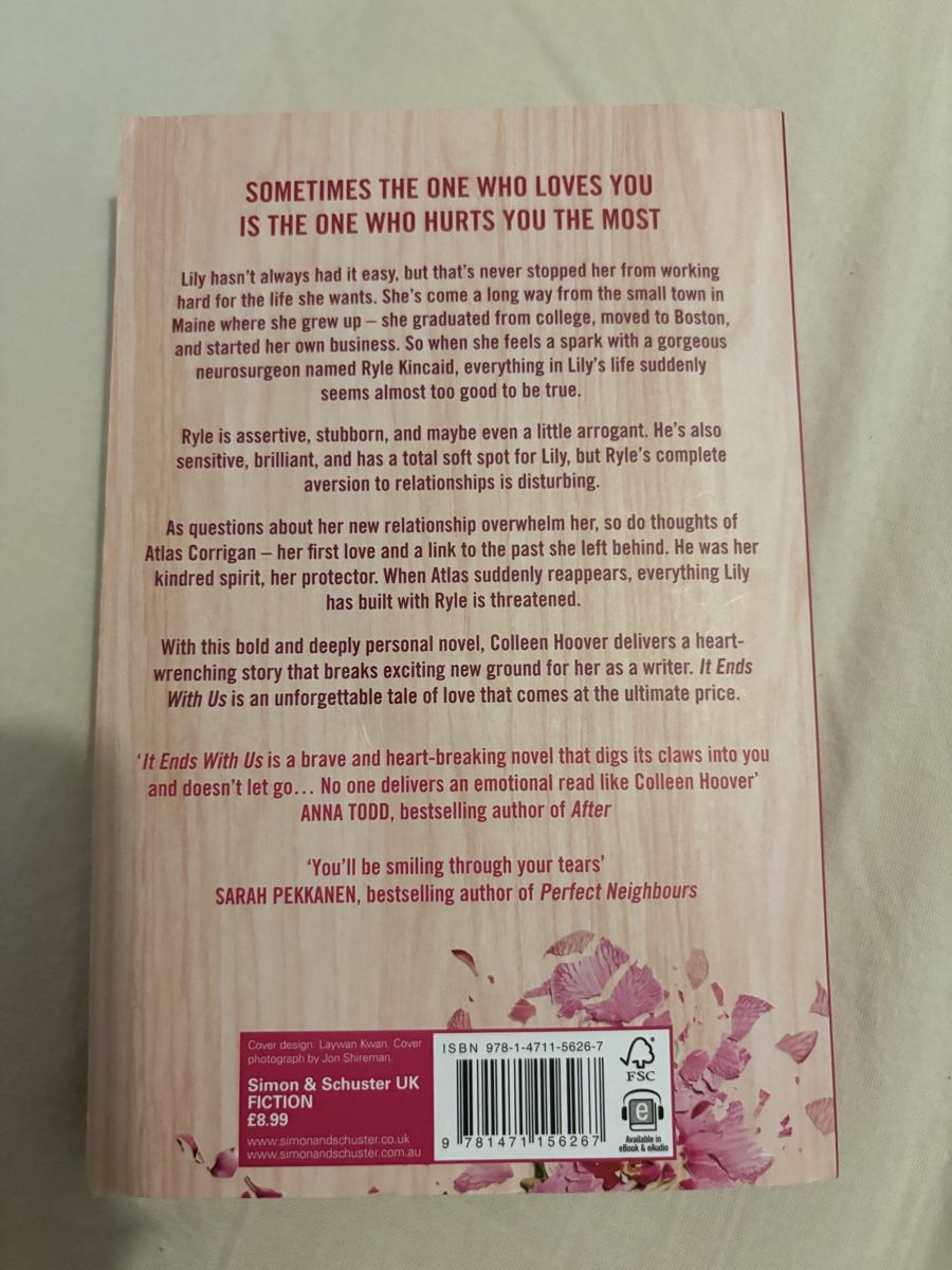 Libri: Book It Ends With Us by Colleen Hoover – Usato da Penthalaz venduto da _Meg_ 1