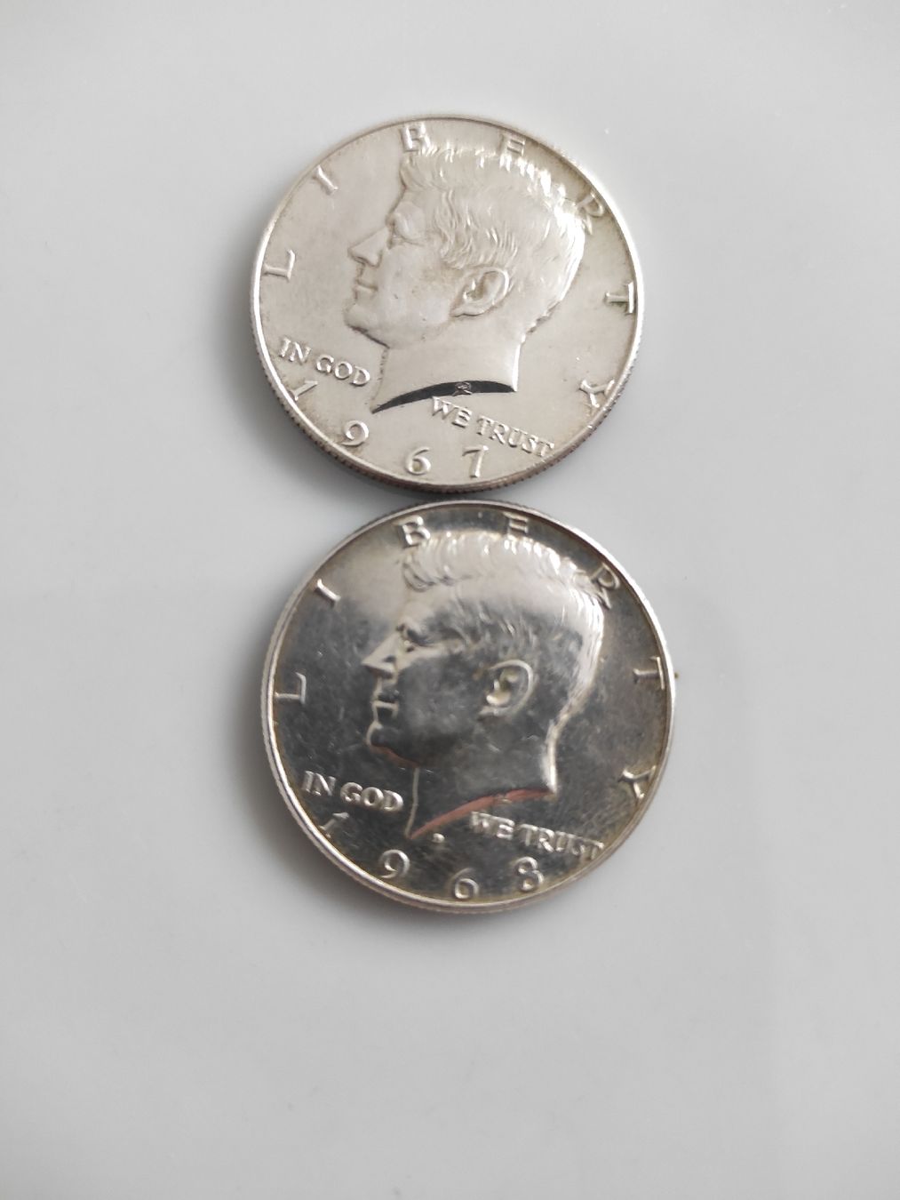 Tutti le monete: 2 monnaies Half Dollar 1967-1968 – Usato da Couvet venduto da lulul