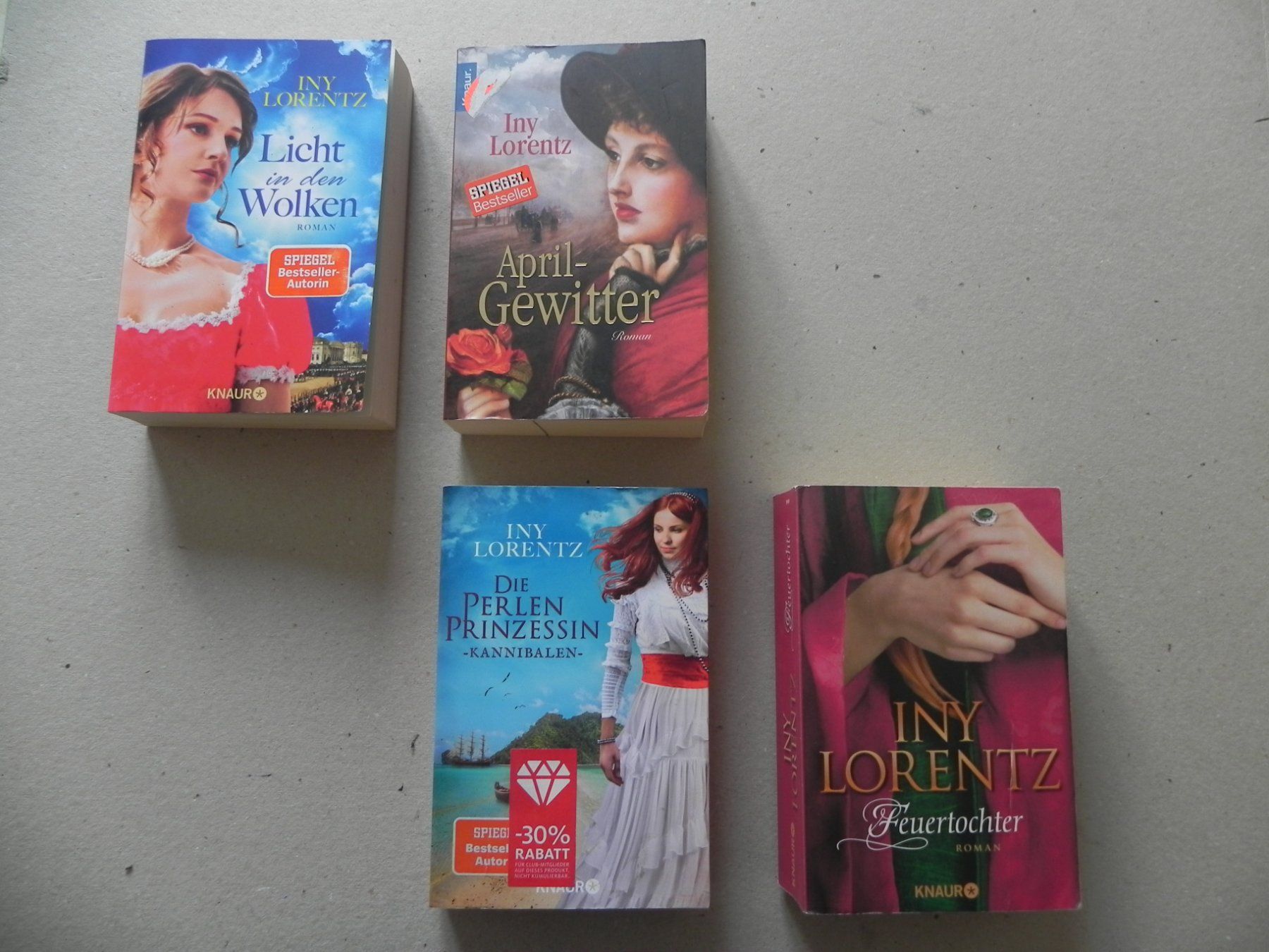 Bücher: 4 Bücher Romane Taschenbücher Iny Lorentz 2010 & 2018 – Gebraucht aus Siebnen von krimsie