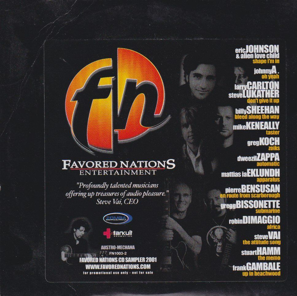 CD: Favored Nations CD Sampler 2001 Rarität – Usato da Zürich venduto da good-rabbit
