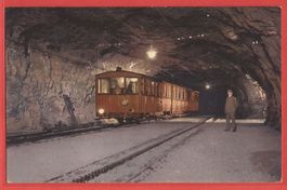 Jungfraubahn im Tunnel - bei Grindelwald / Wengen - ca. 1915