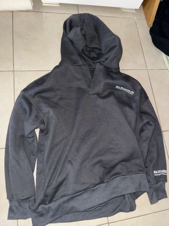 Kapuzenpullover Mai Studios Co dunkelgrau gebraucht