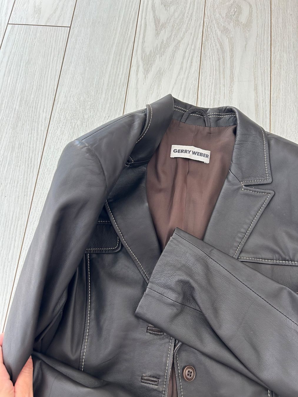 Gerry Weber Giacche: Gerry Weber brown leather jacket (D40/L) – Usato da Rüschlikon venduto da Tey_sl 8