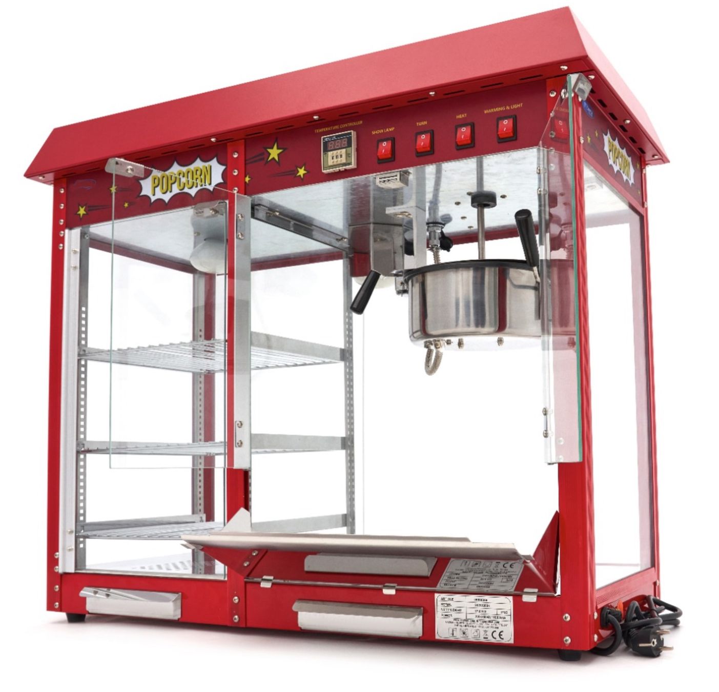 Elettrodomestici da cucina: Popcornmaschine - 150gr - mit Warmhaltevitrine – Nuovo e nell'imballaggio originale da Bülach venduto da StoreInShopSwiss 1
