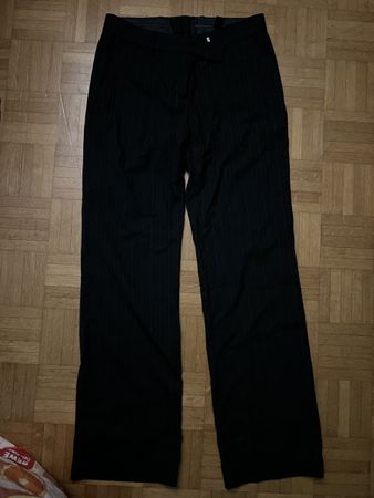 Elegante H&M Damen Hose, Gr. 36, schwarz gestreift top!